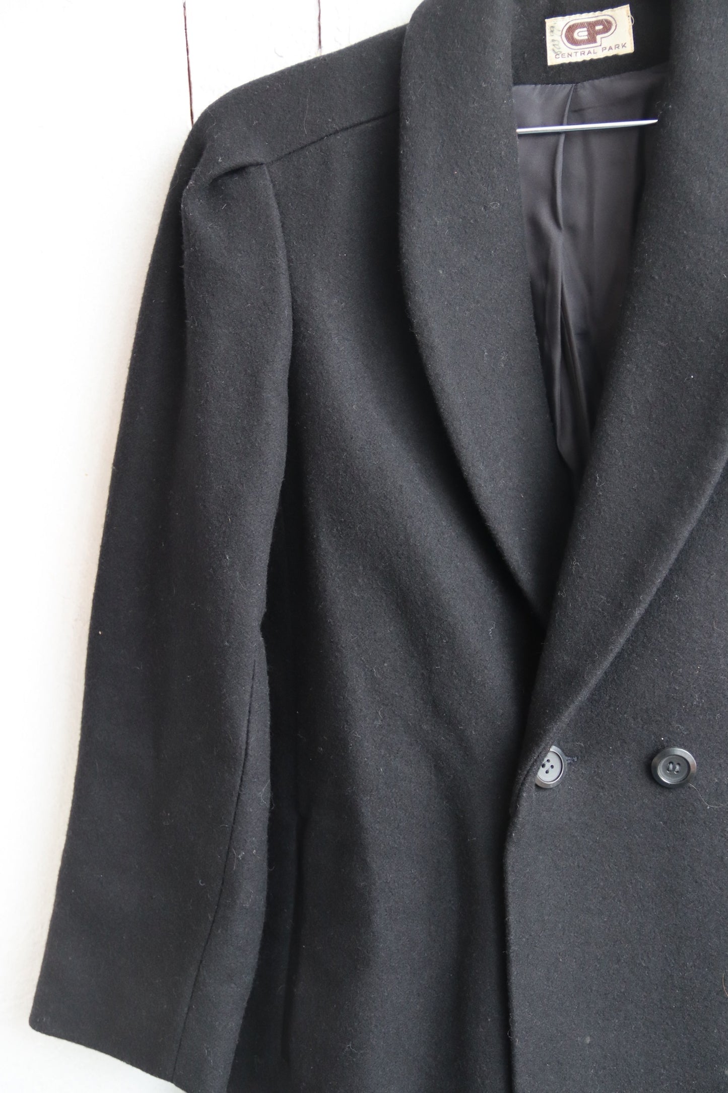 Vintage Central Park Yugoslavia Black Coat