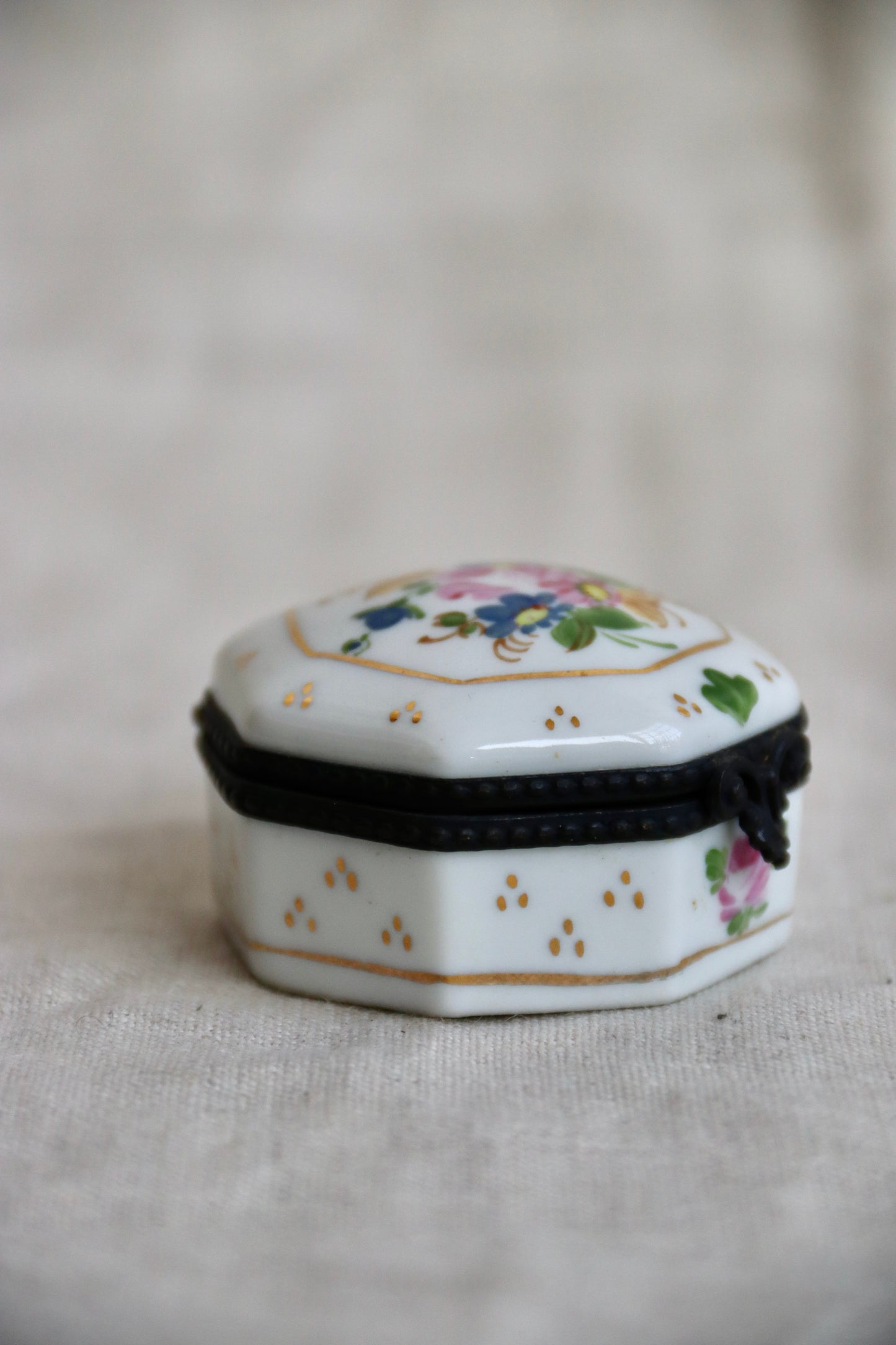 Limoges France Porcelain Enamel Box