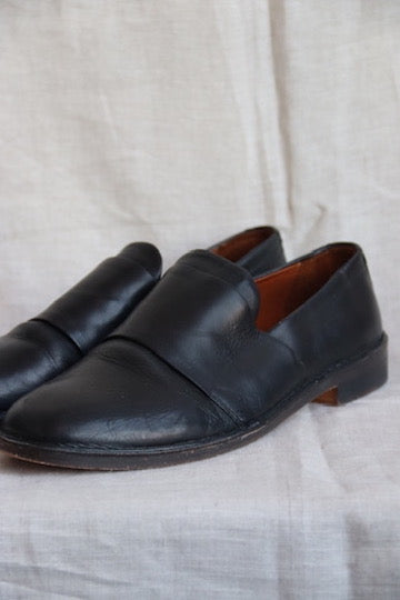 Vince Black Leather Loafers - 10