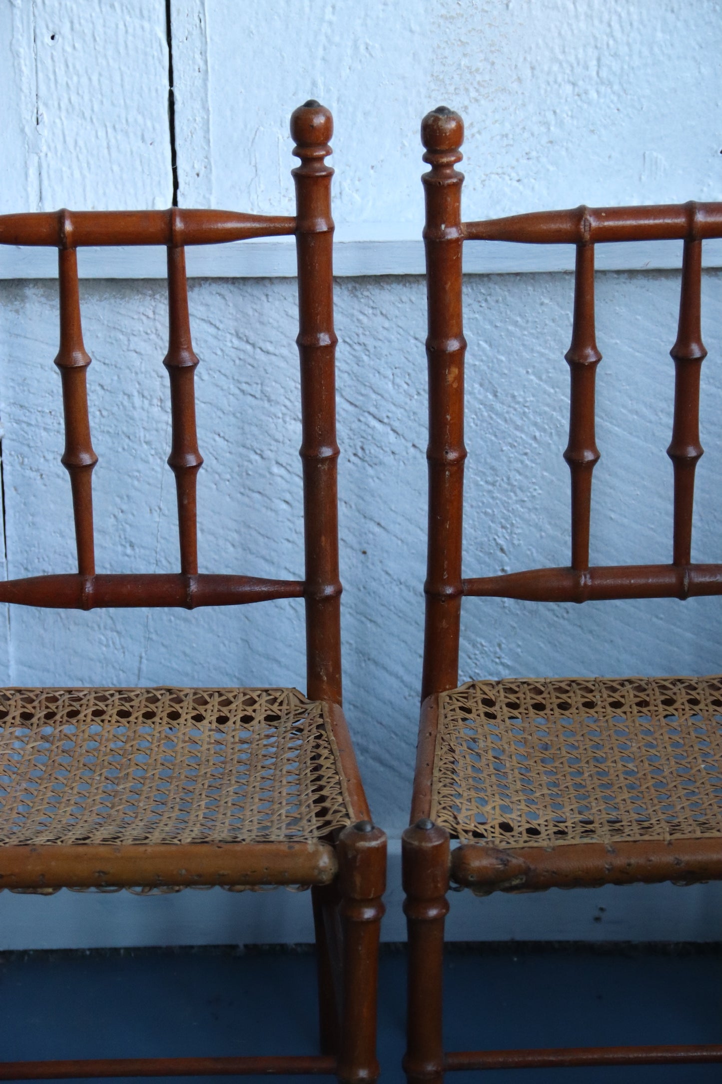 Pair of Miniature Side Chairs, 20th Century - as is