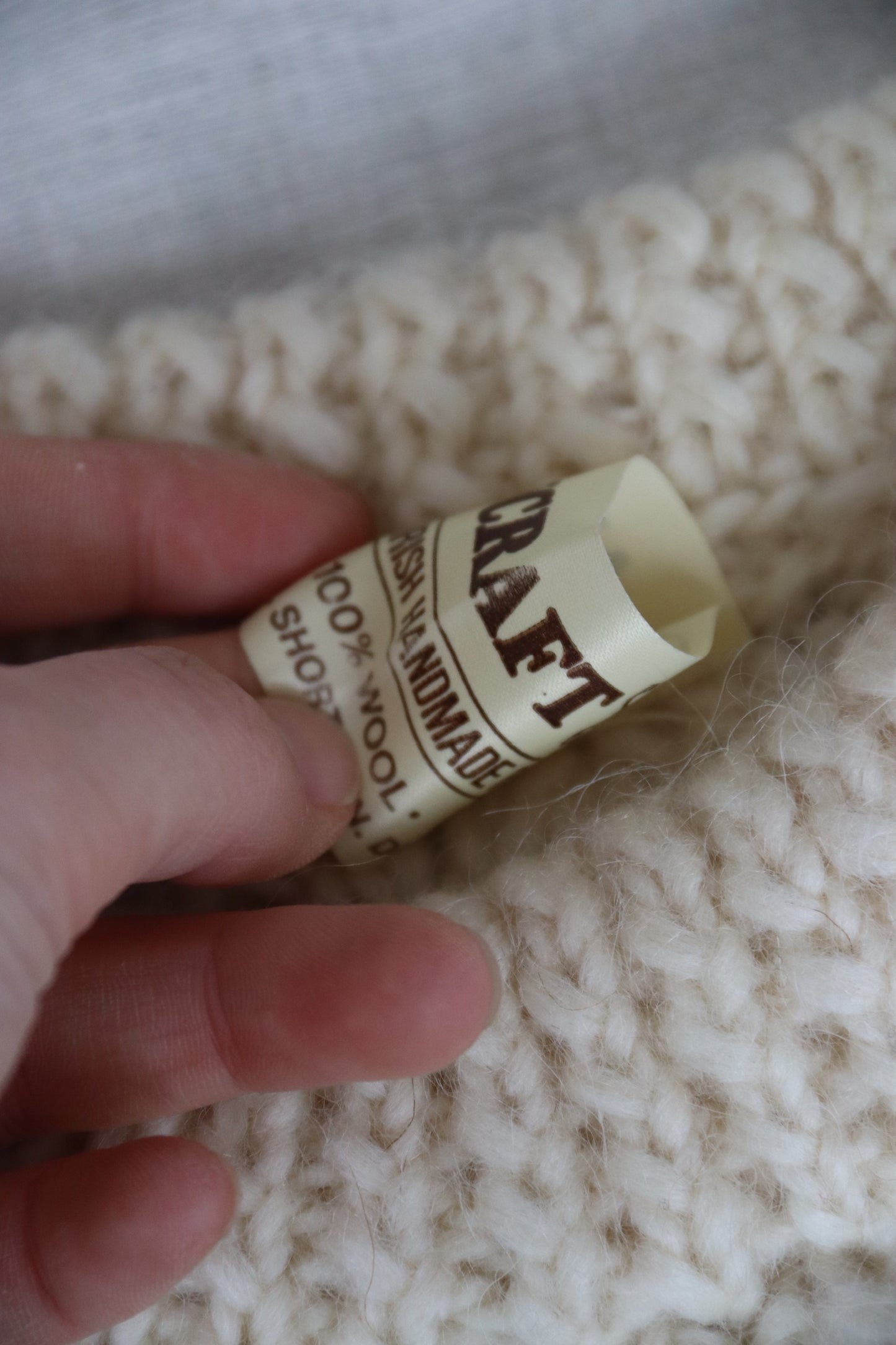 Vintage Anncraft Irish Fisherman Sweater