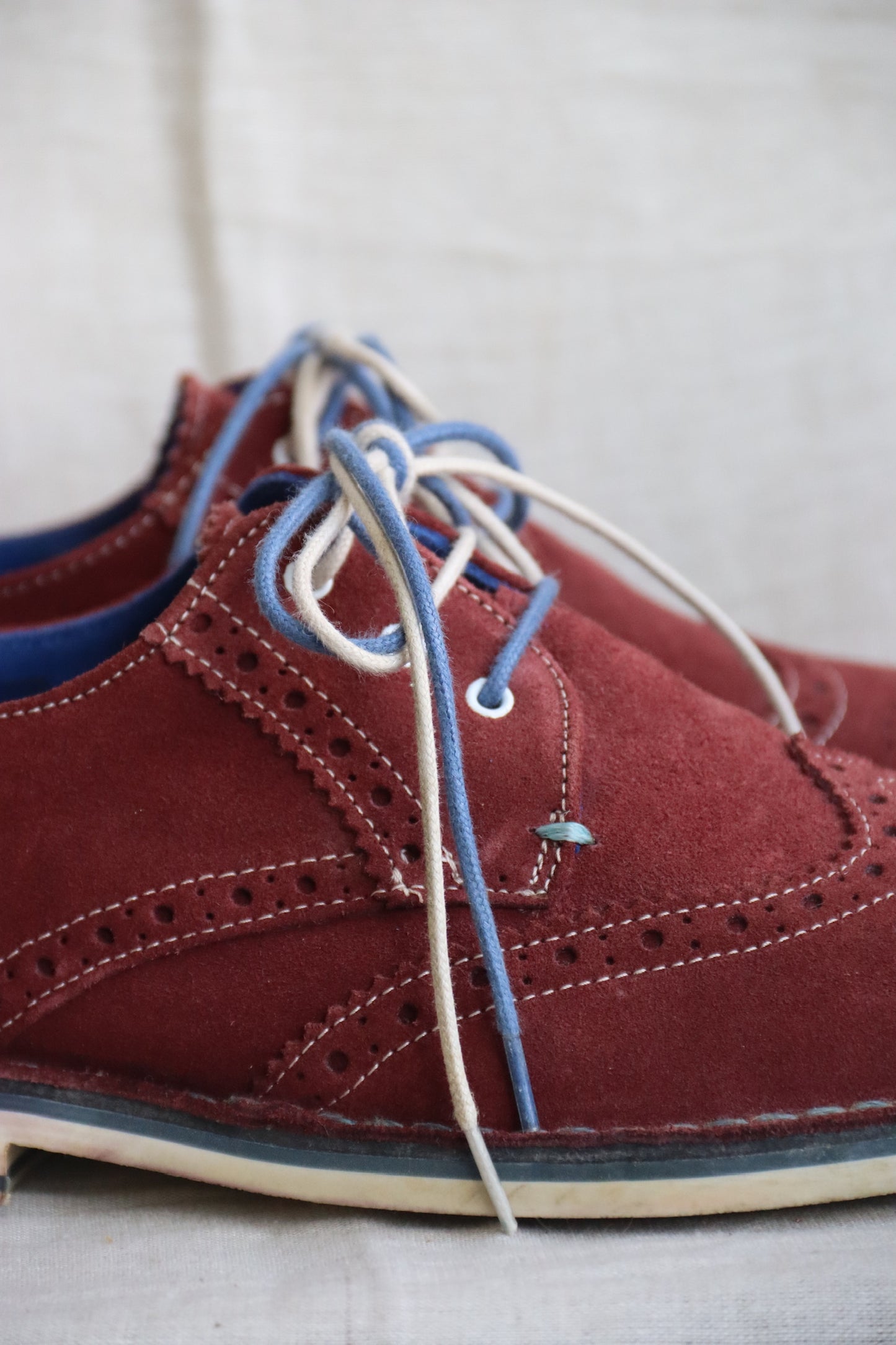 Ted Baker Maroon Suede Dress Shoes - 8.5