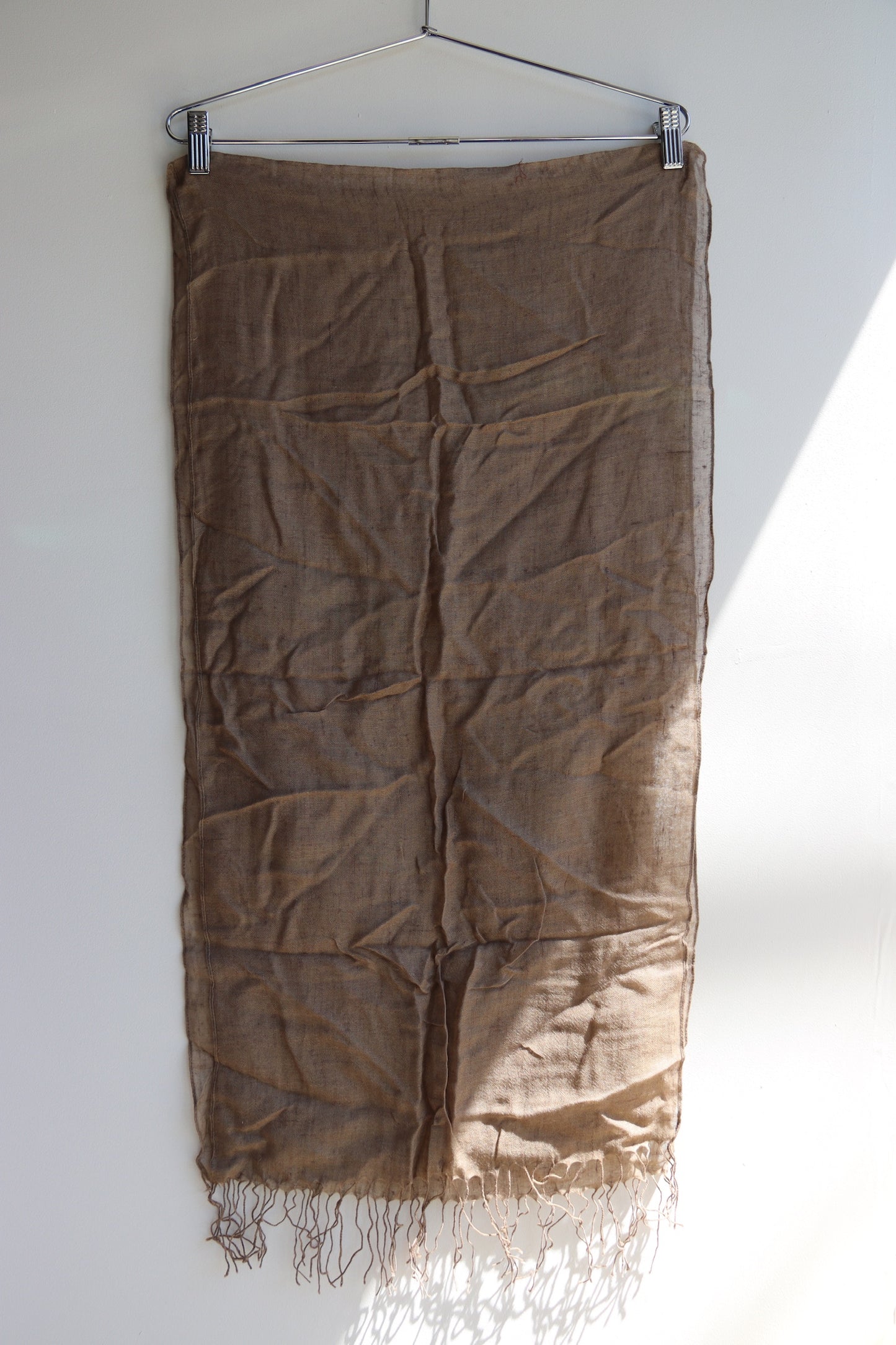 Taupe Cashmere Scarf
