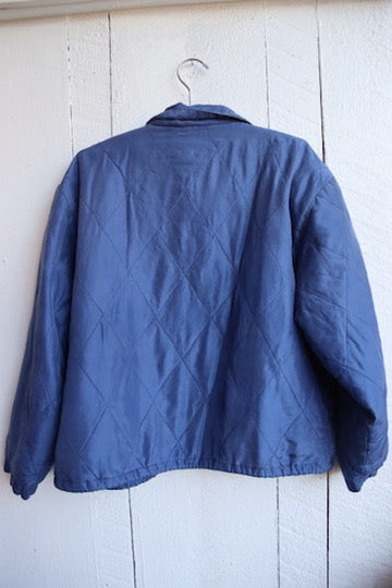 Lauren Brooke 100% Silk Blue Coat