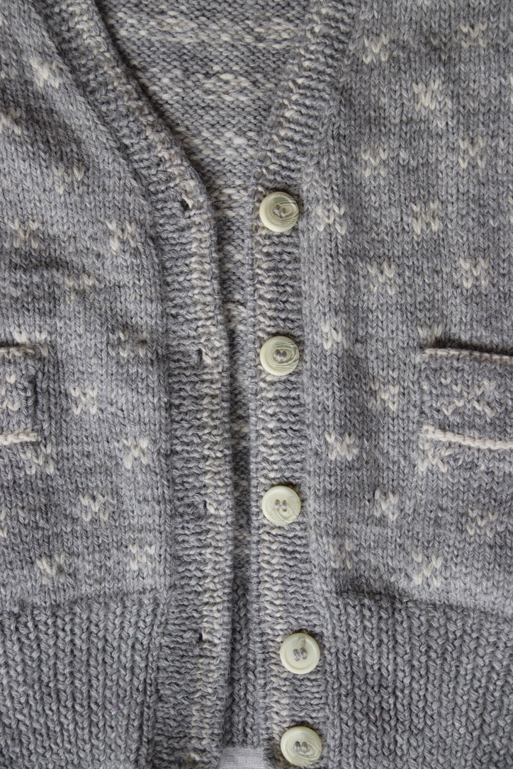 Vintage Hallet Grey Wool Sweater