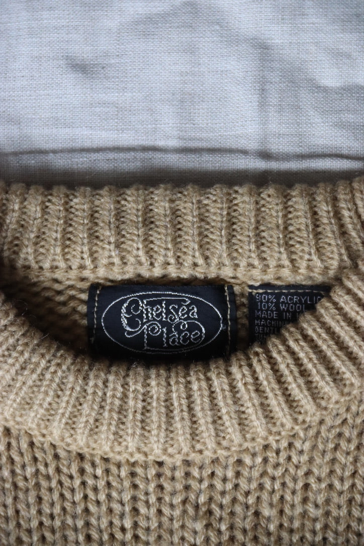 Chelsea Place Brown Floral Sweater