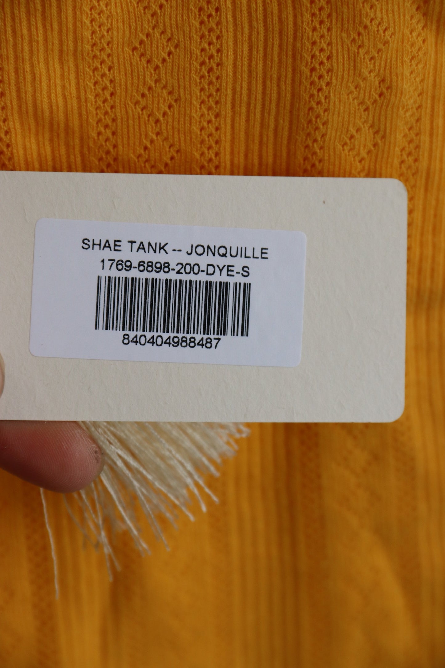 Doen NWT Shae Yellow Tank Top