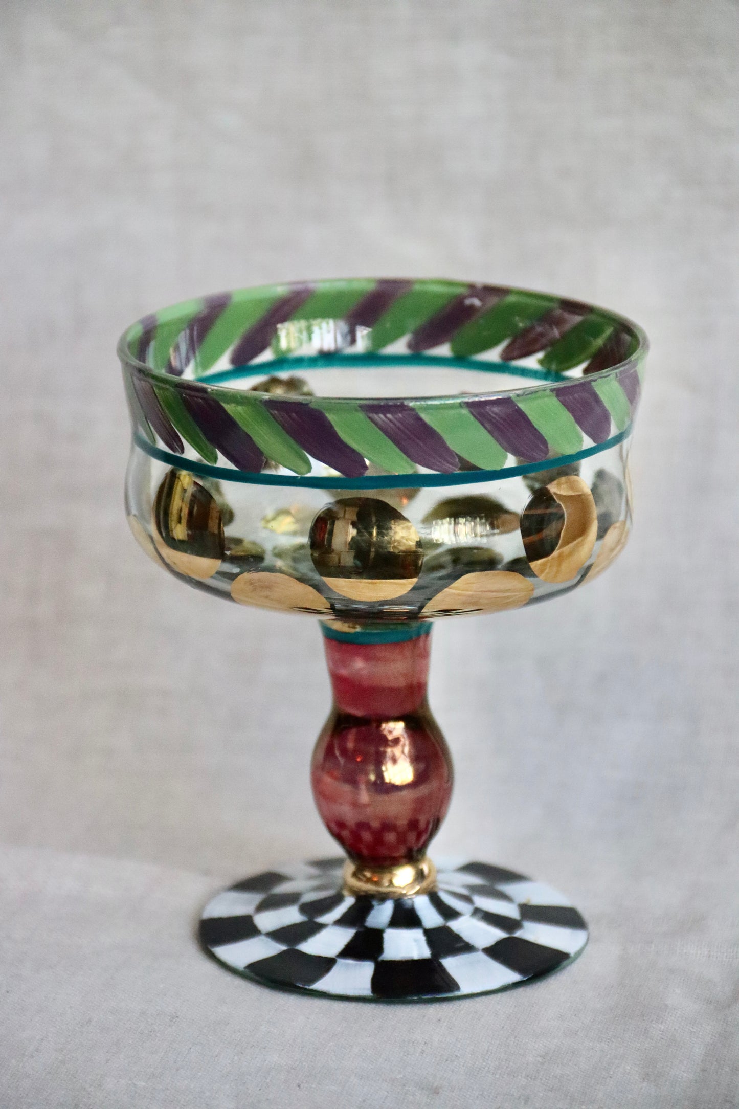 Mackenzie Childs Carnival Glass