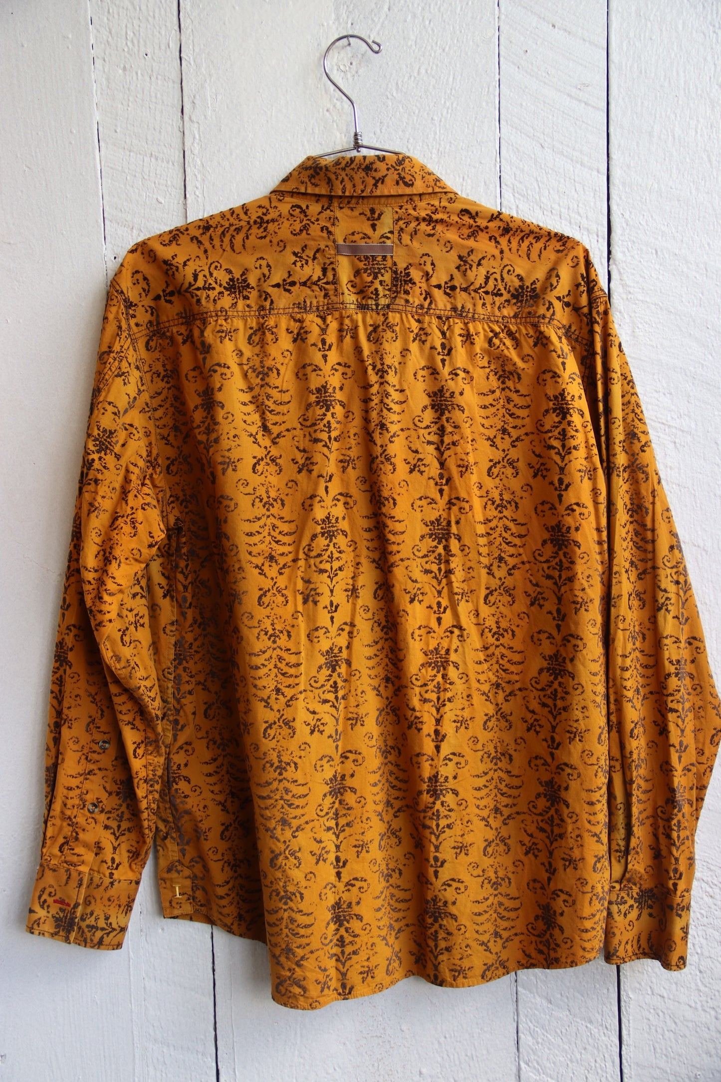 Vintage Italia Orange Velvet Shirt