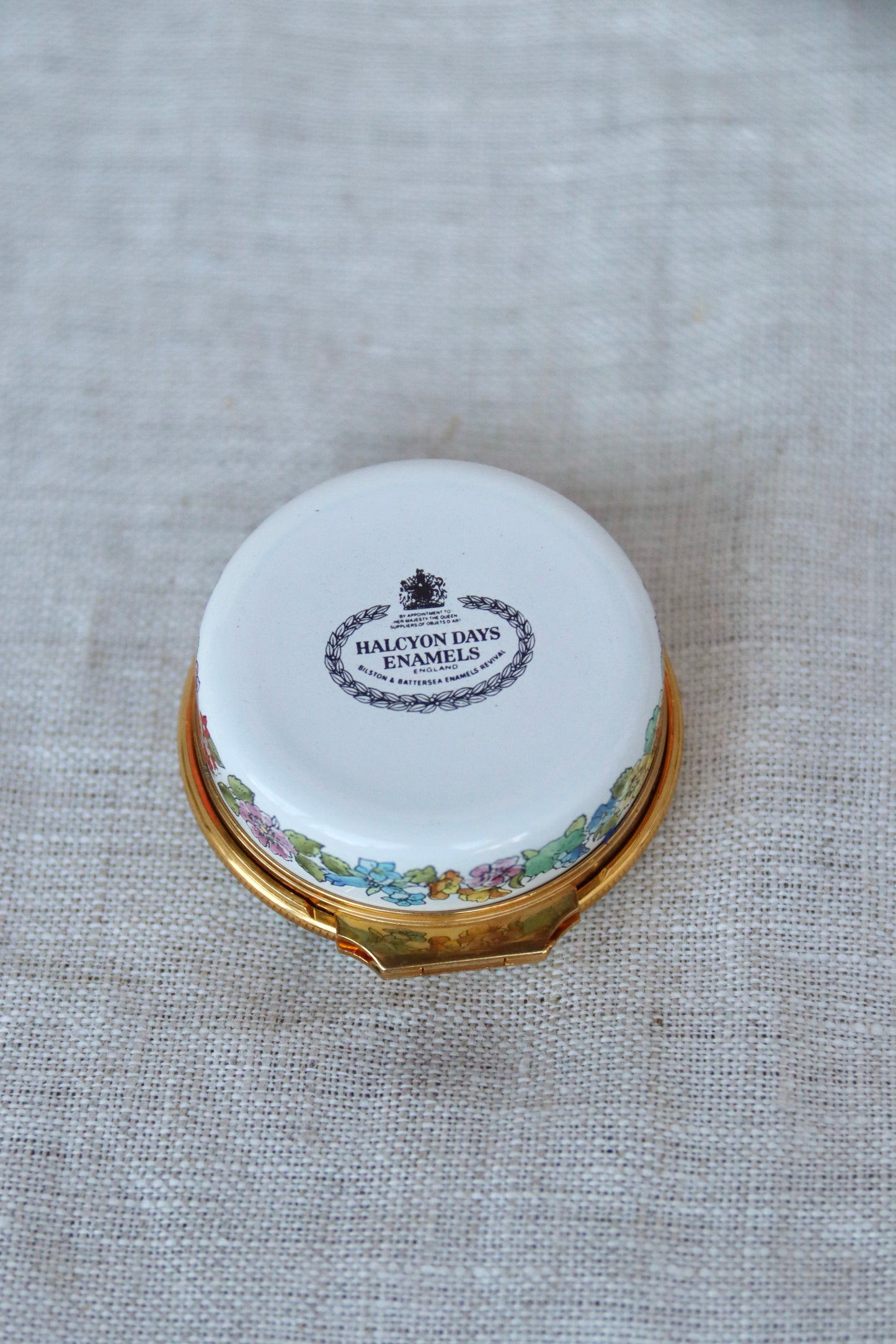 Halcyon Days Flower Enamel Box