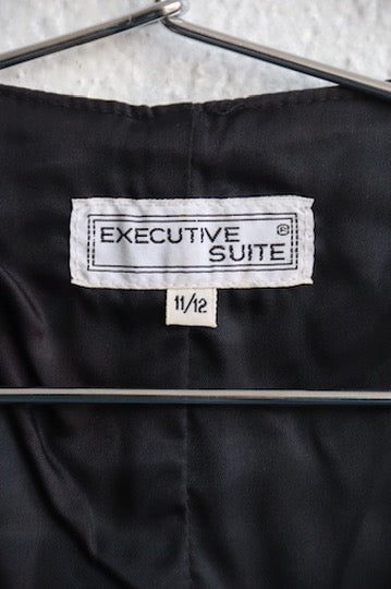 Executive Suite Black Leather Vest