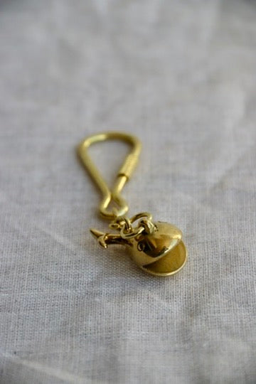 Vintage Brass Sea Animal Keychains