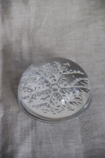 Crystal Snowflake Paperweight