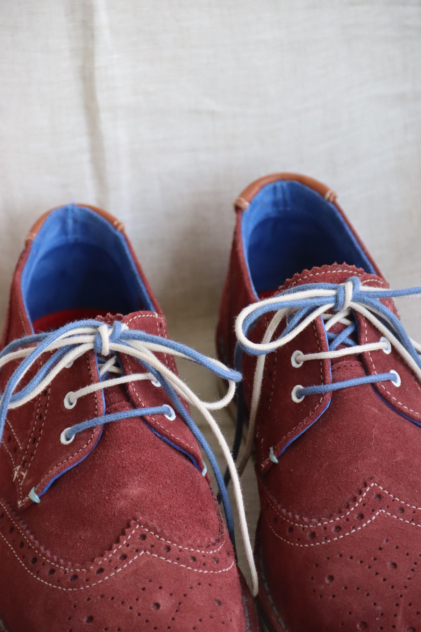 Ted Baker Maroon Suede Dress Shoes - 8.5