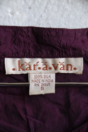 Karavan Purple Silk Top