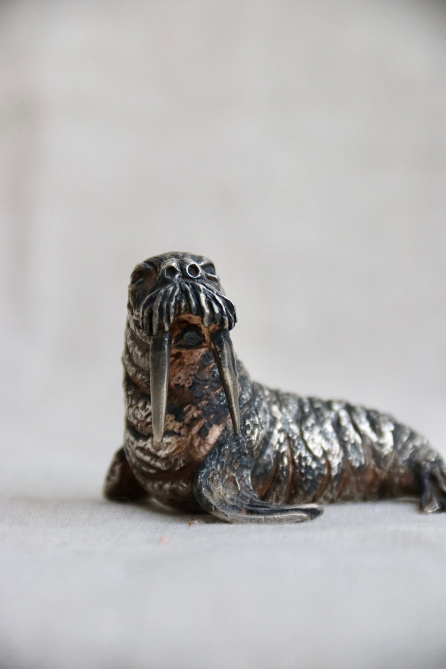 Sterling Silver Walrus Figurine