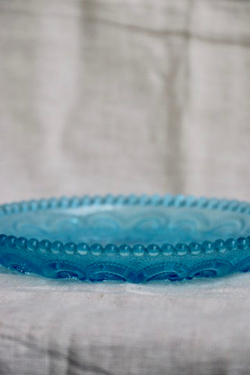 Anchor Hocking "Sweetheart Blue" Glass Plate