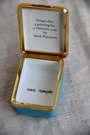 Halcyon Days Mark Hampton Valentine Enamel Box