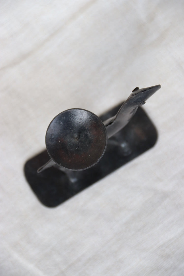 vintage Indian handcrafted metal camel or dromedary candle holder