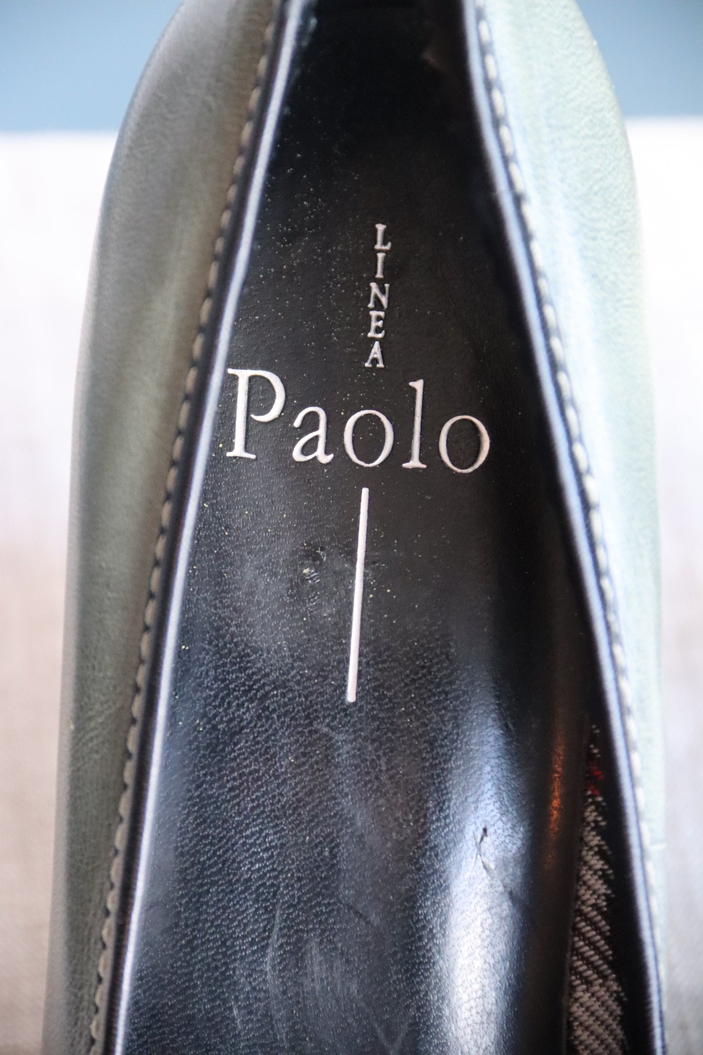 Paolo Green Leather Heels