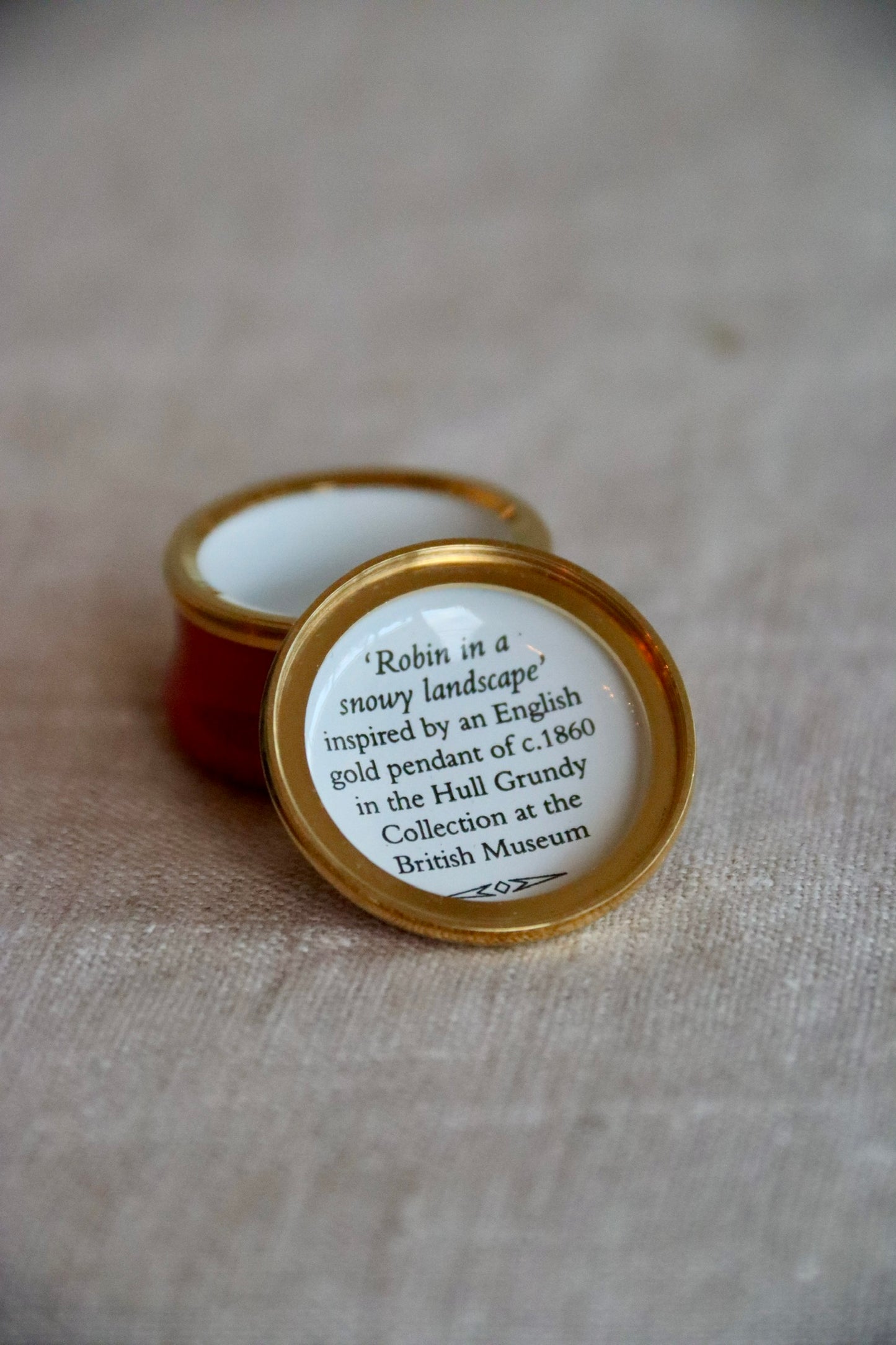 Halcyon Days Robin Enamel Box