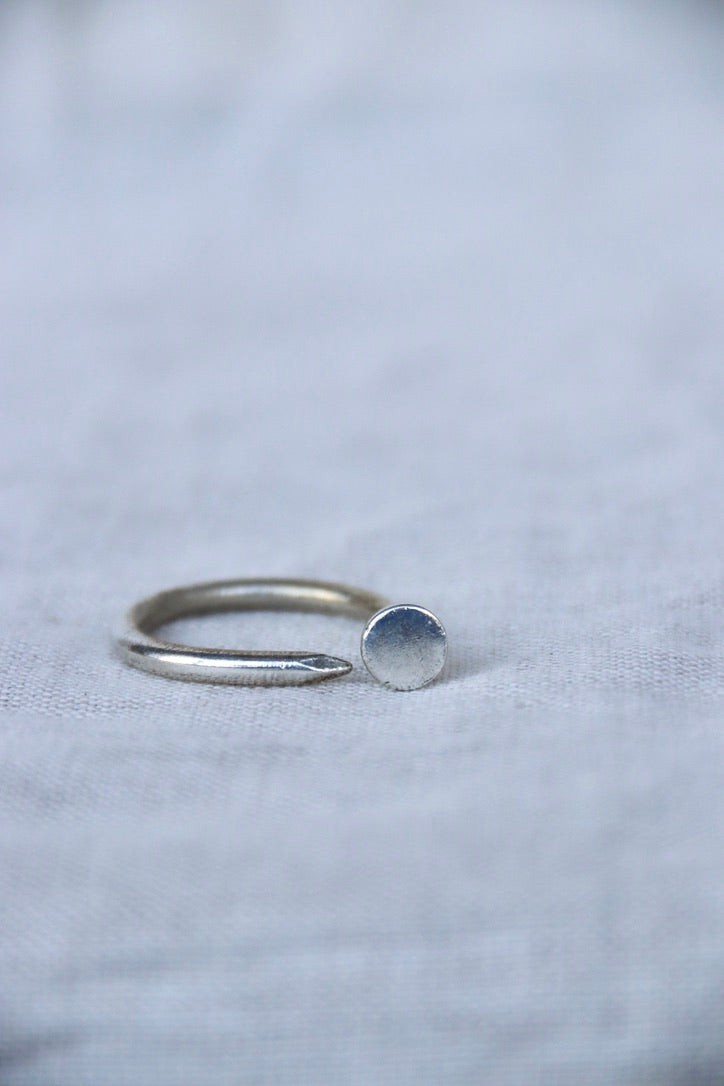 Sterling Silver Nail Keychain