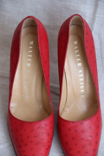Walter Steiger Red Leather Heels - 10