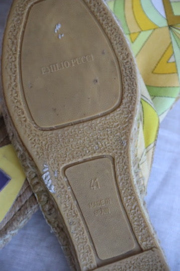 Emilio Pucci Yellow Flats - 41