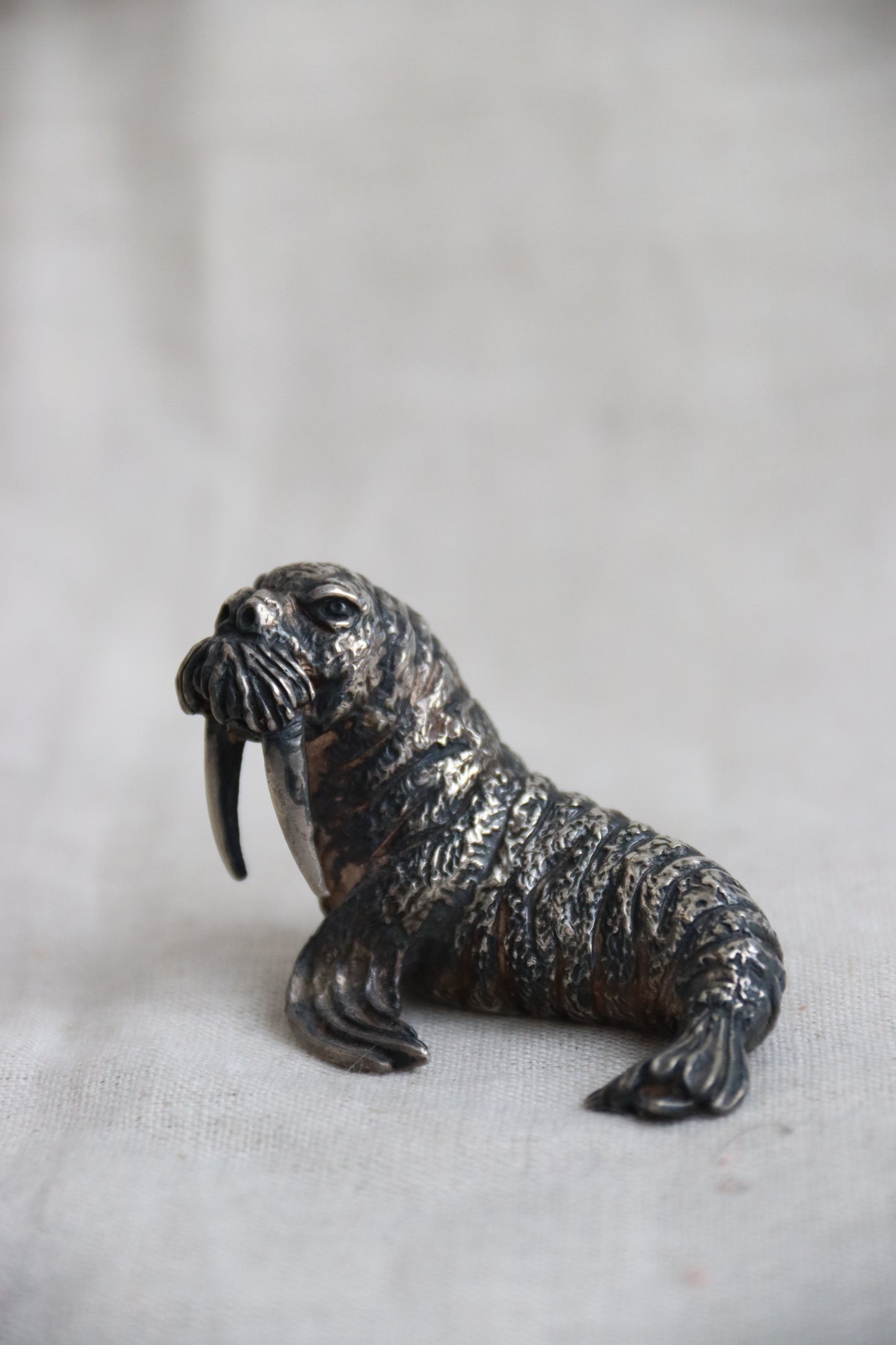 Sterling Silver Walrus Figurine
