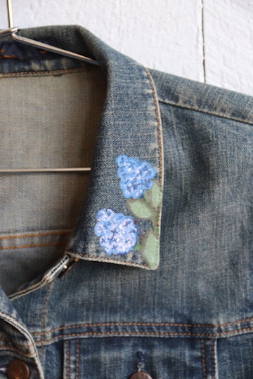 Vintage J. Crew Jean Jacket with Embroidery