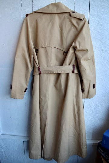 1970s Etienne Aigner Double-Breasted Trench Coat - as is