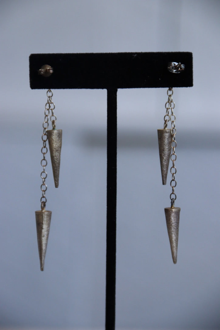 Balaam by Monica Zamora Sterling Silver Pearl Drop Earrings