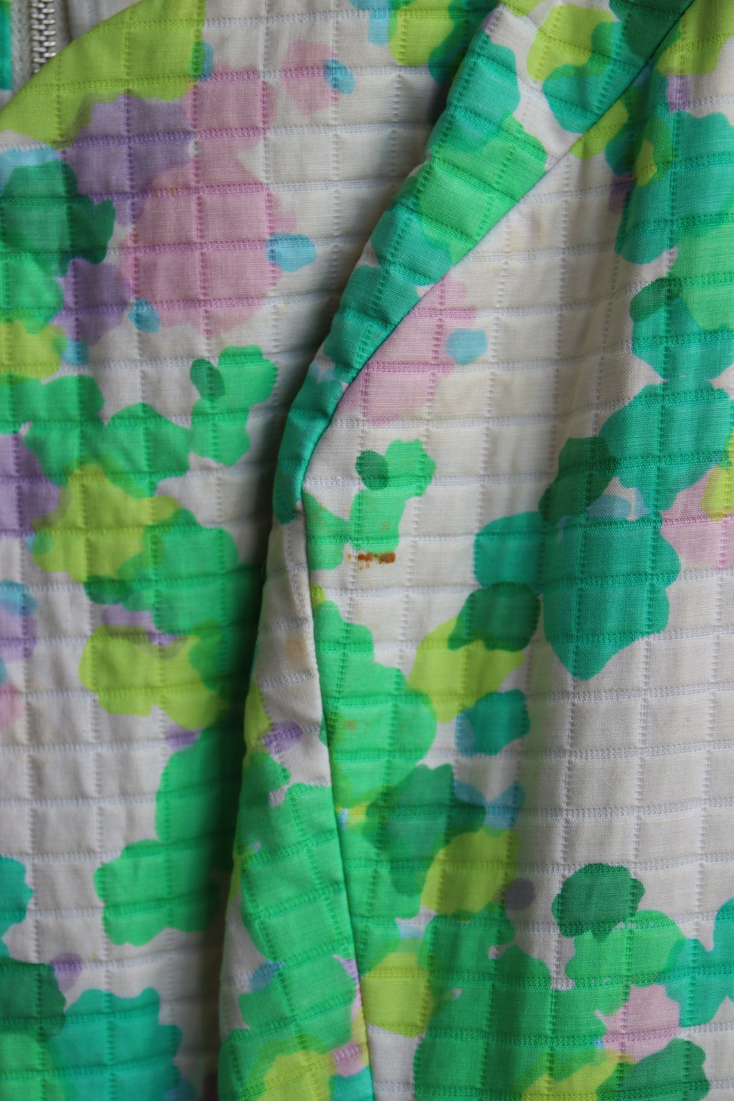Harold Grant Green Quilt Maxi Dress - 1970s