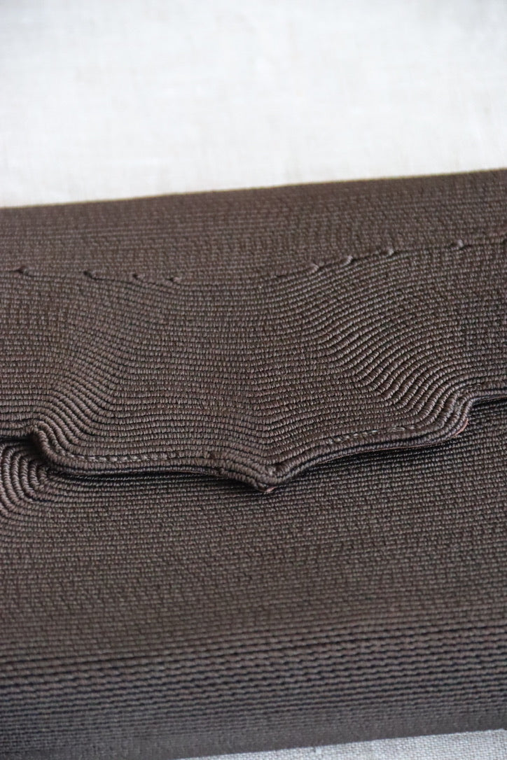 Arvey Brown Genuine Corde Clutch