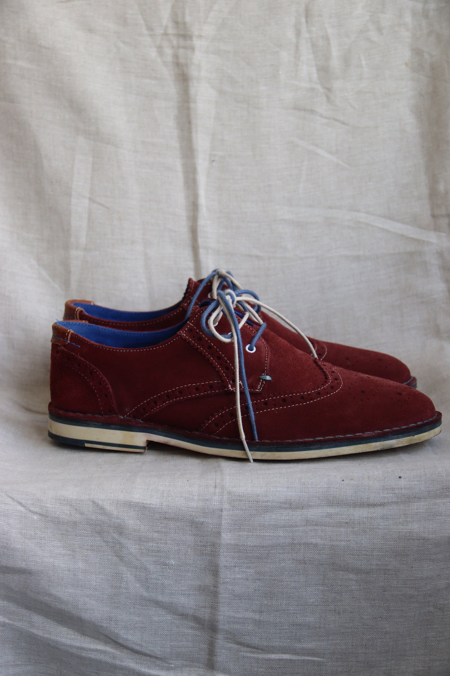 Ted Baker Maroon Suede Dress Shoes - 8.5