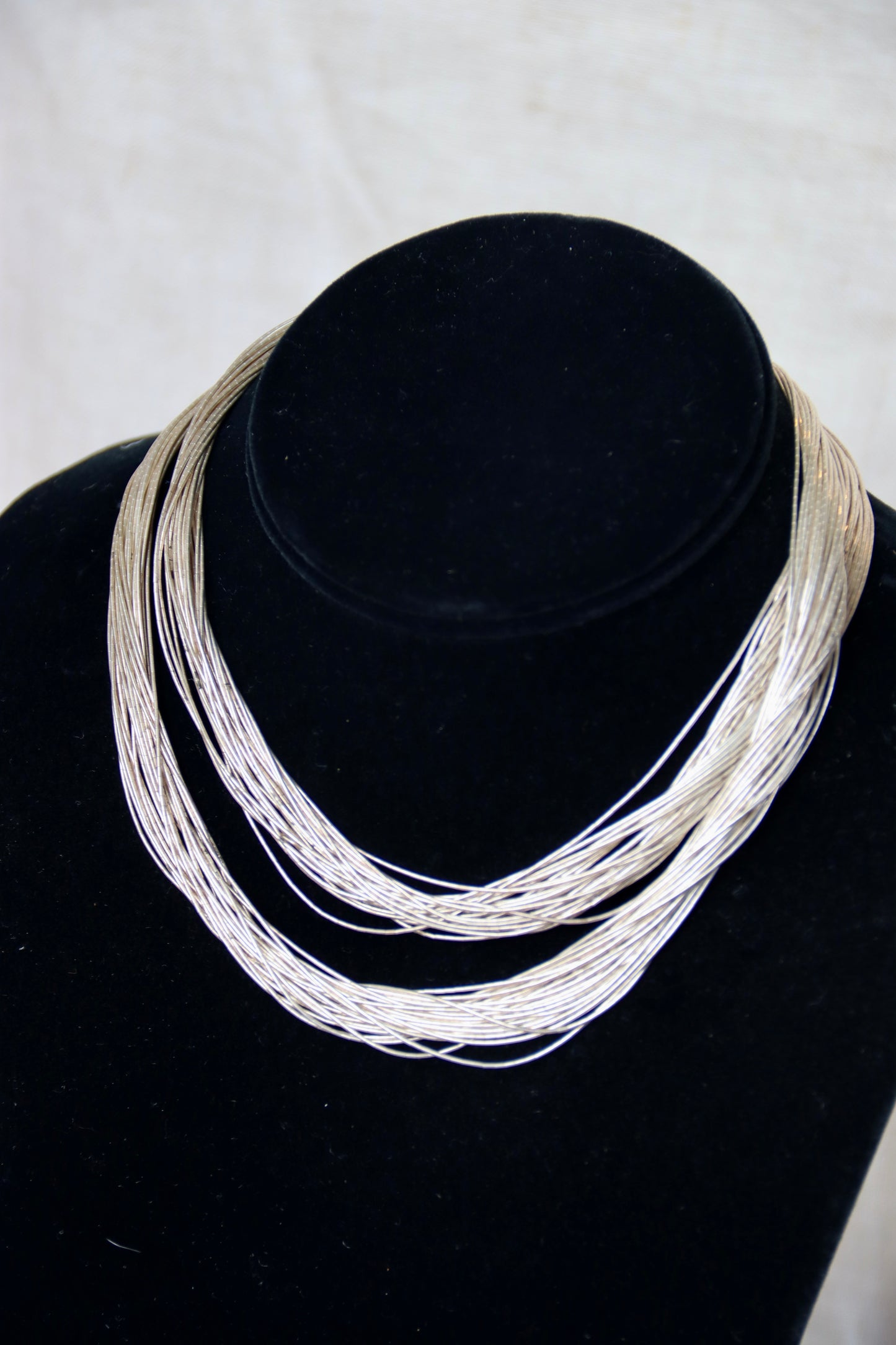 Sterling Silver liquid silver necklace