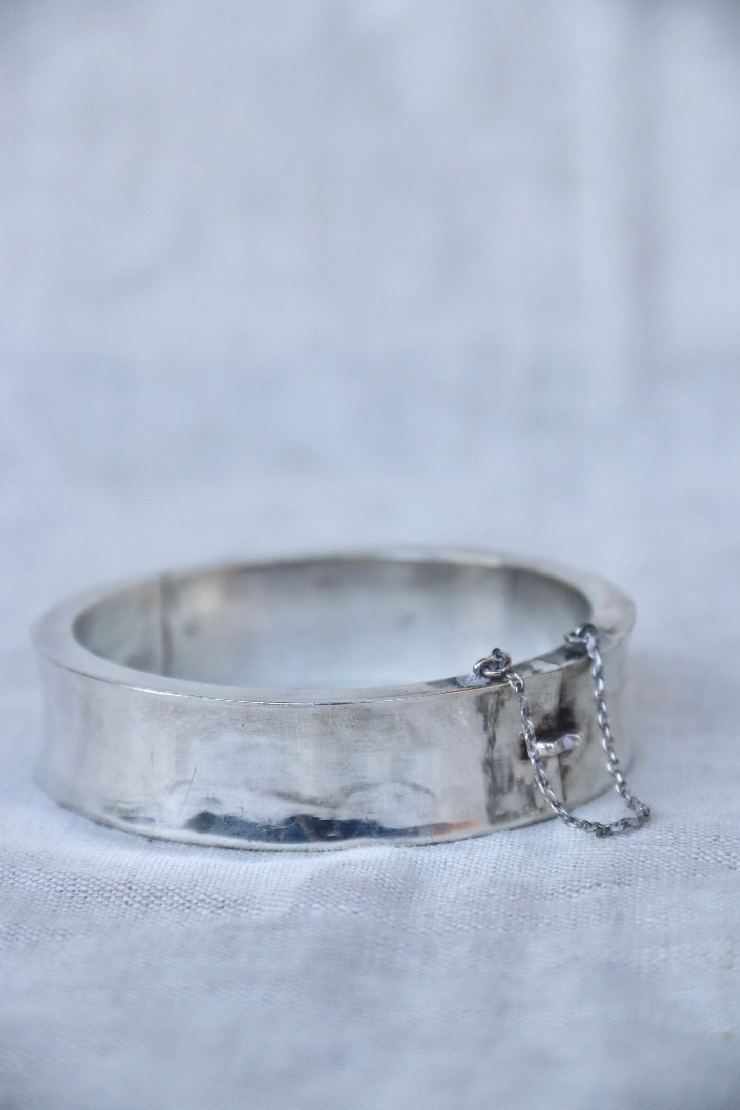 Sterling Silver Concave Bracelet