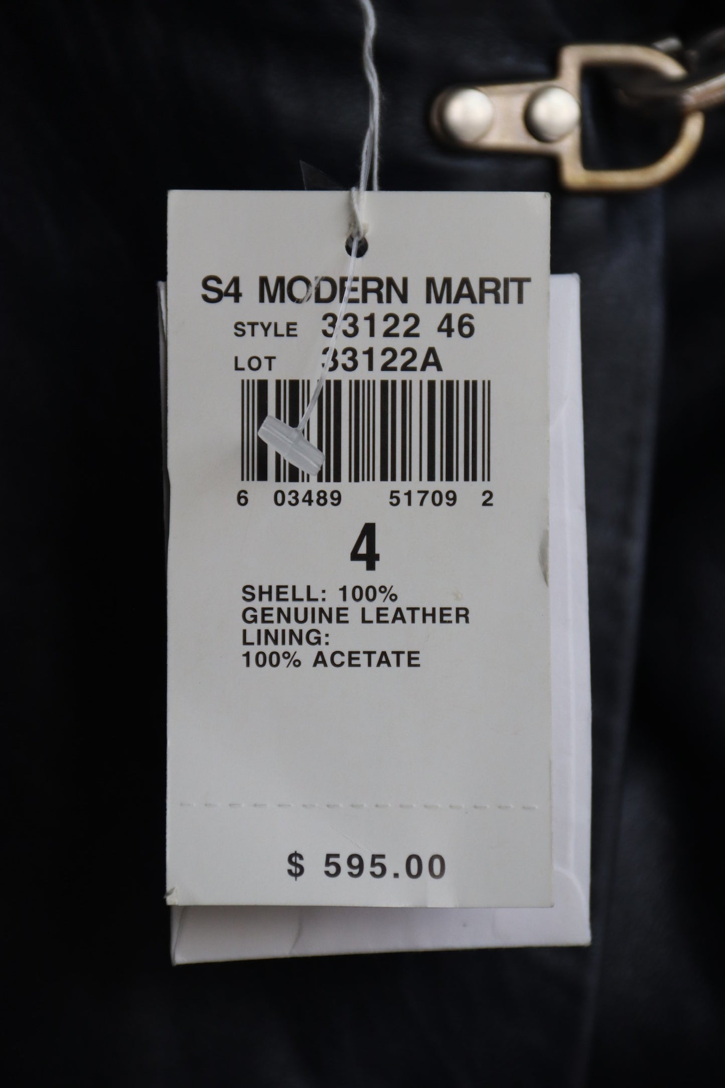 Ralph Lauren Black Leather Skirt (NWT)