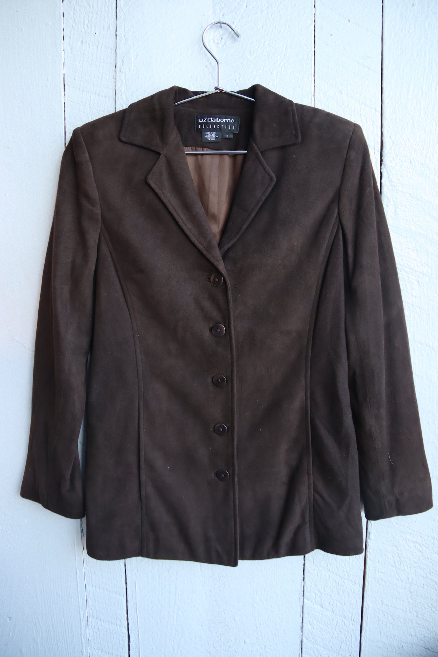 Liz Claiborne Brown Suede Jacket