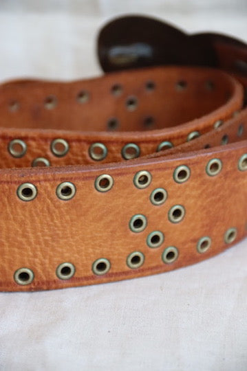 Heart Buckle Leather Belt
