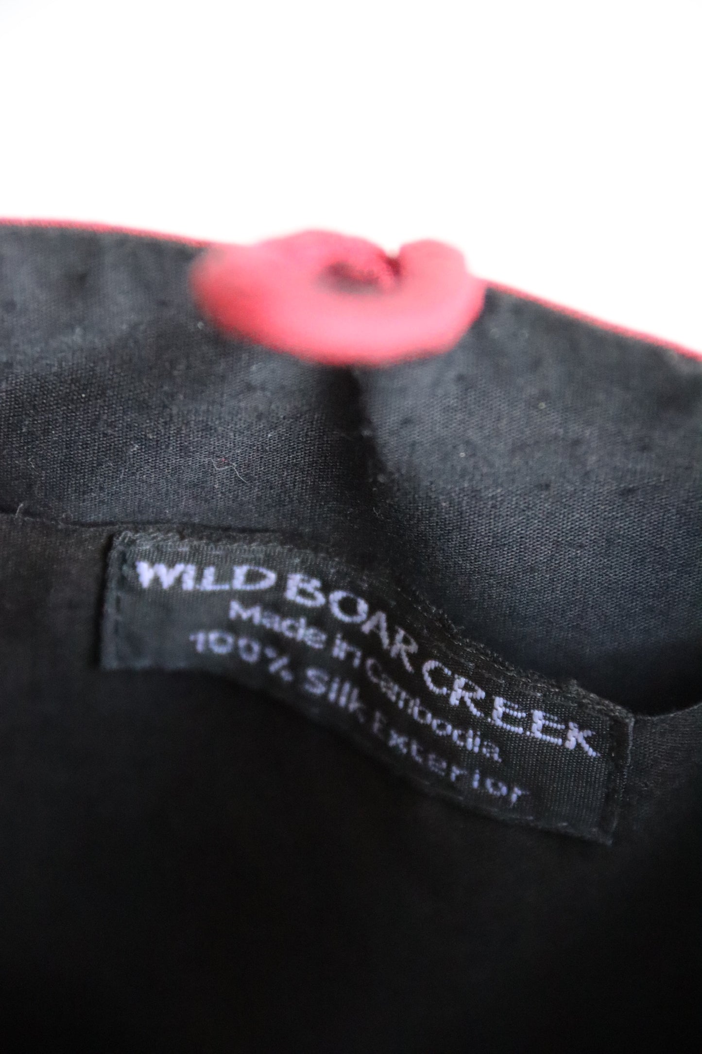 Wild Boar Creek Red Silk Bag