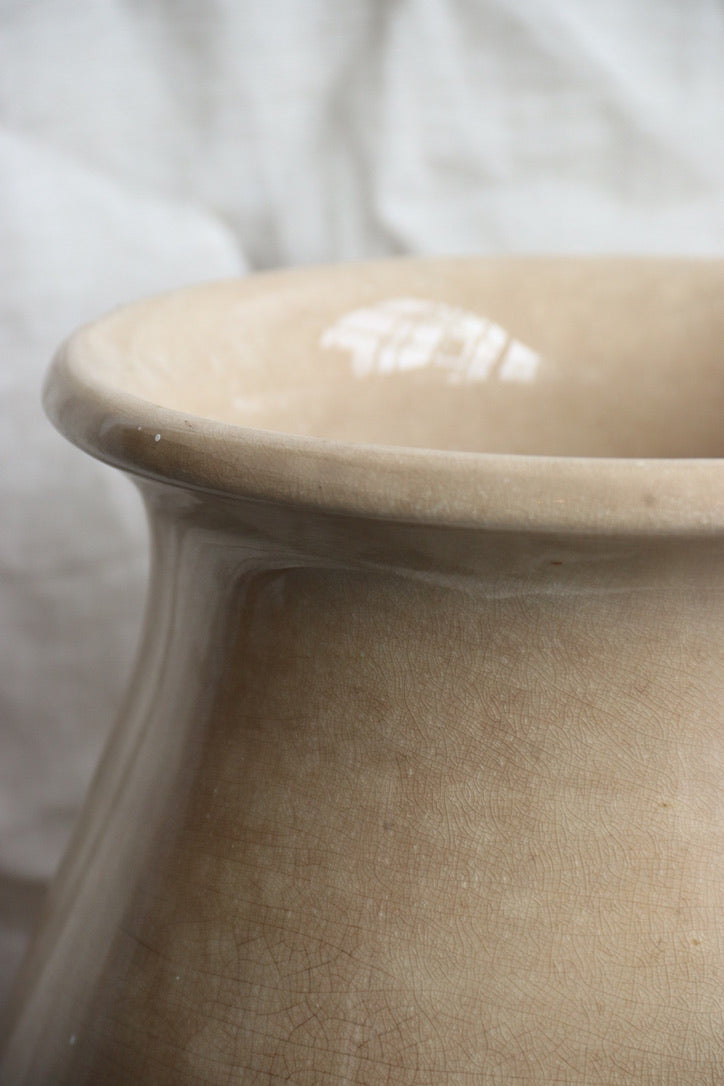 Vintage Tan Ironstone Vase