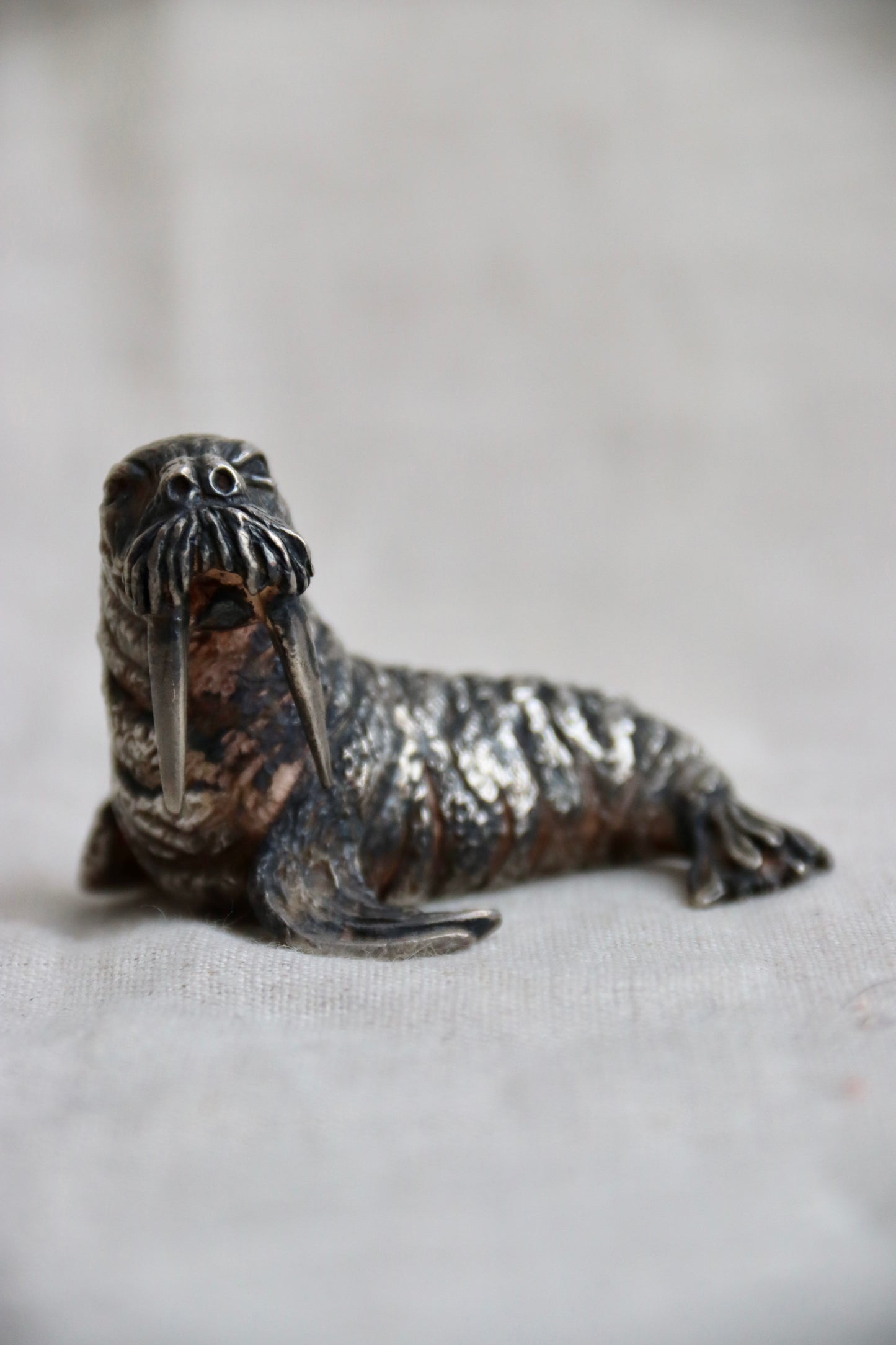 Sterling Silver Walrus Figurine