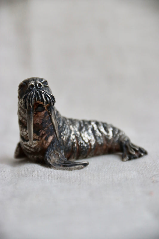 Sterling Silver Walrus Figurine