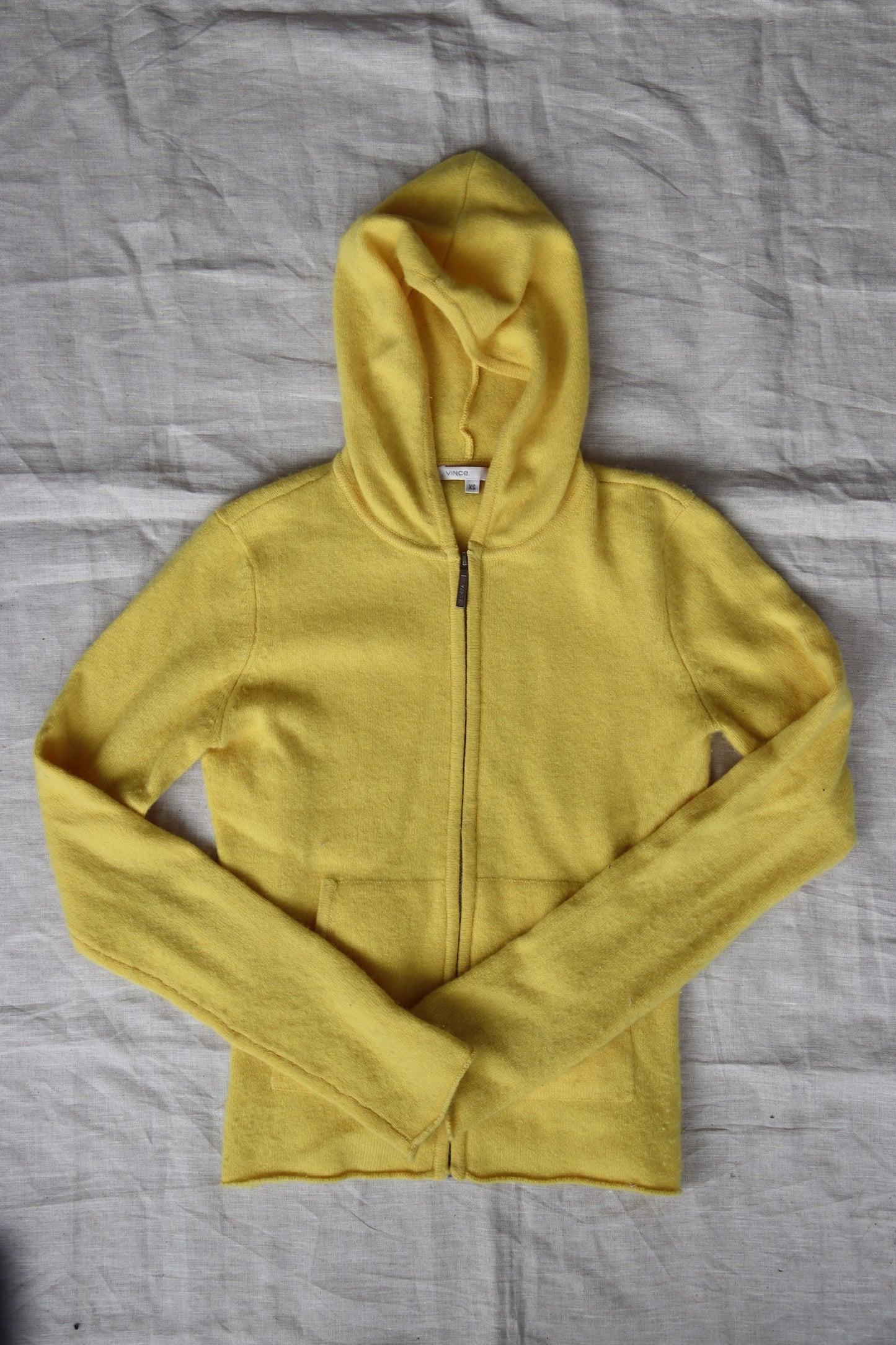 Vince Cashmere Zip Up Hoodie Sweaters