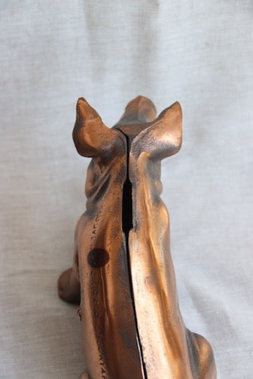 Large Cast Iron Copper Wash Piggybank