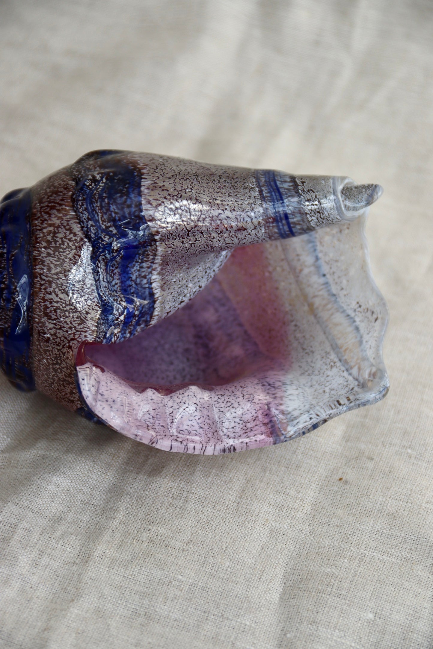 Handmade Glass Seashell Paperweight