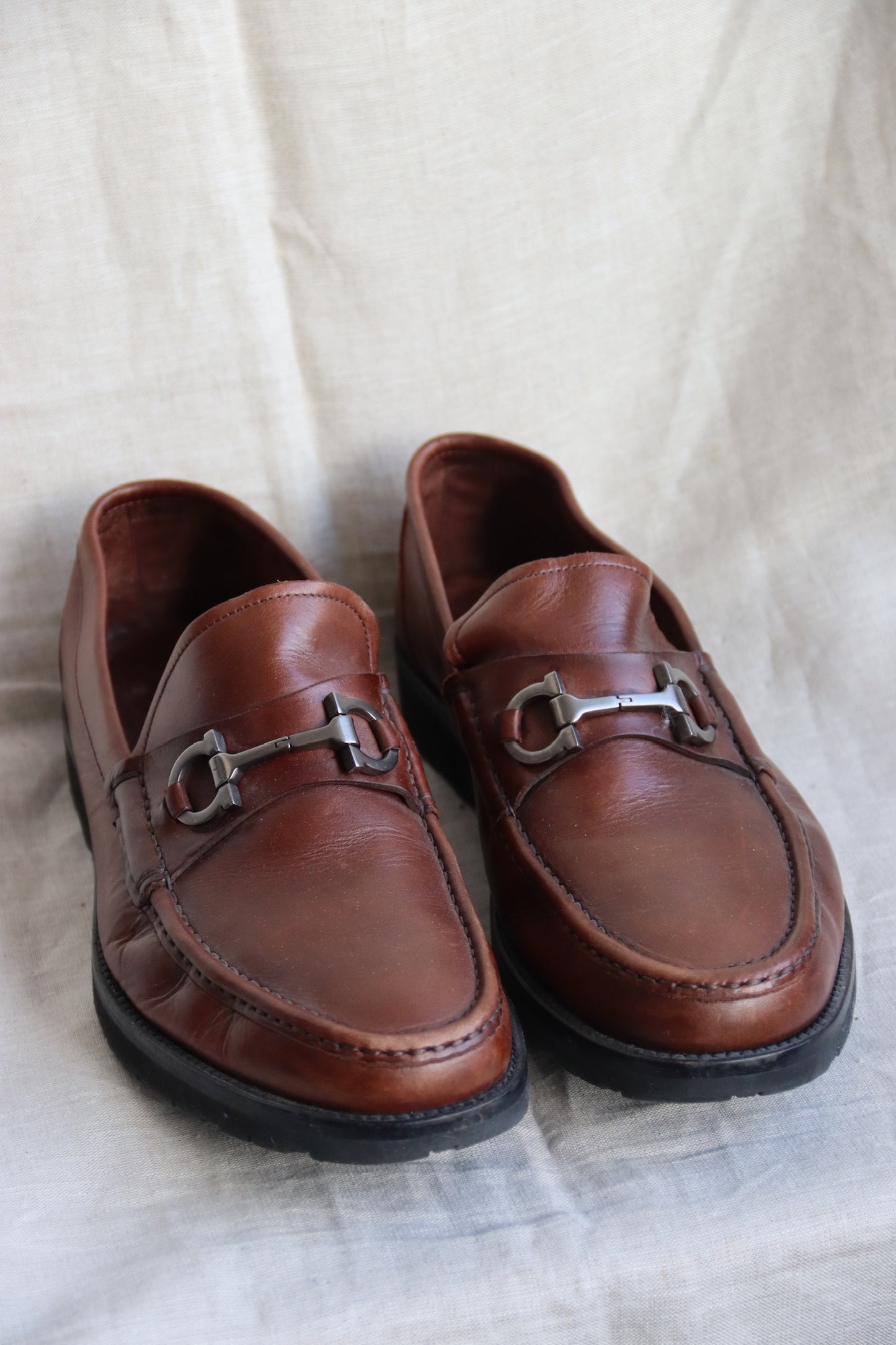 Ferragamo Brown Leather Loafers
