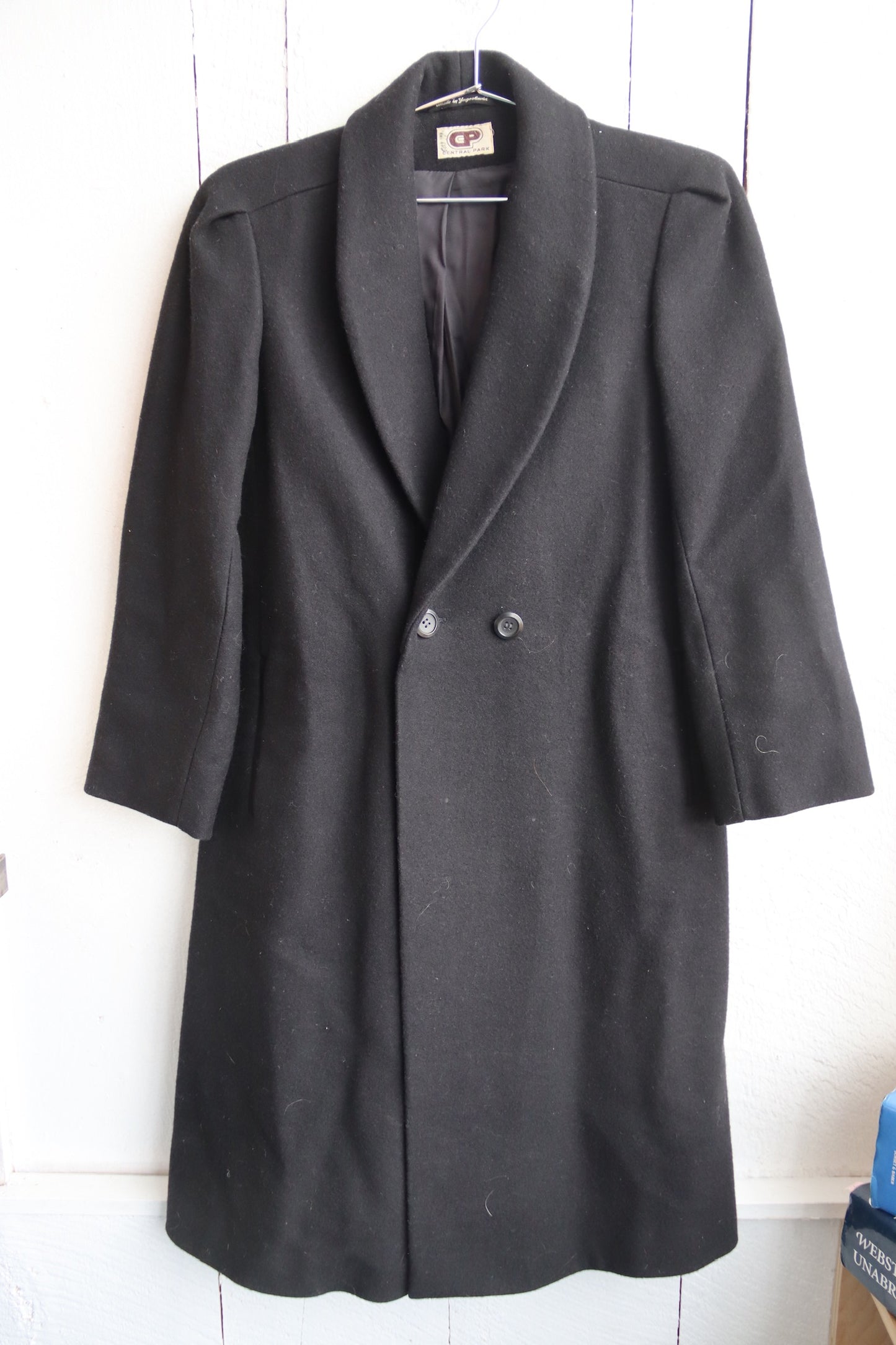 Vintage Central Park Yugoslavia Black Coat