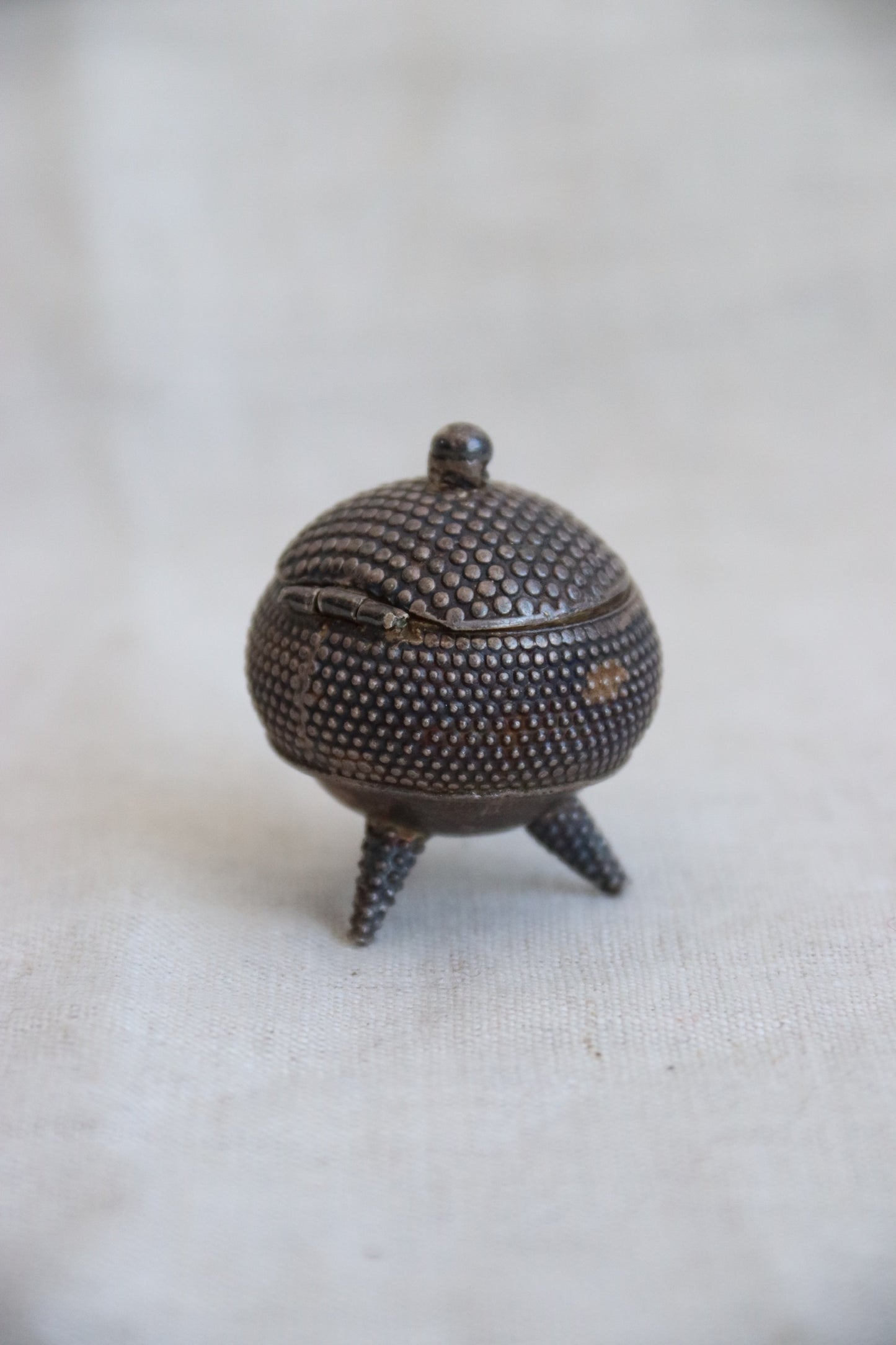 Miniature Silver 3 Legged Box